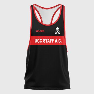 UCC Staff Athletic Club Printed Athletics Vest Black