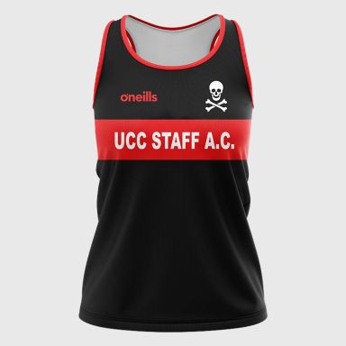 UCC Staff Athletic Club Women's Fit Athletics Vest Black
