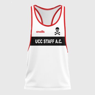 UCC Staff Athletic Club Printed Athletics Vest White