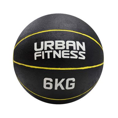 Black and Yellow Urban Fitness Medicine Ball 6kg from O'Neills