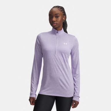 Purple Under Armour Women's UA Tech™ Twist Half Zip Top from O'Neills