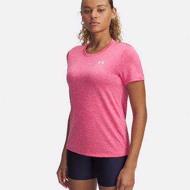 Pink and White Under Armour UA Tech™ Twist T-Shirt from O'Neills
