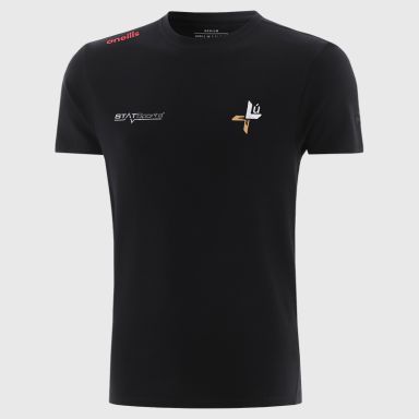 Black Louth GAA Men’s Venture Cotton T-Shirt by O’Neills.