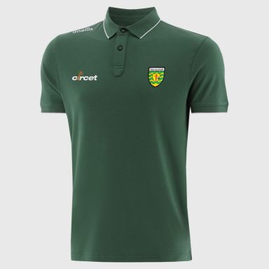 Green Men’s Donegal GAA Venture Pima Cotton Polo Shirt with ribbed collar and cuffs by O’Neills.