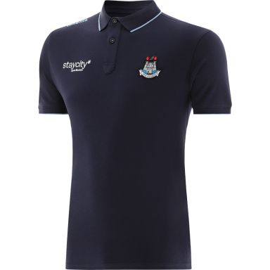 Marine Men’s Dublin GAA Venture Pima Cotton Polo Shirt with ribbed collar and cuffs by O’Neills
