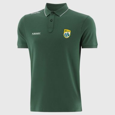 Green Kerry GAA Men's Venture Polo Shirt from O'Neills