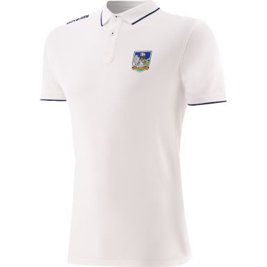 White Men’s Limerick GAA Venture Pima Cotton Polo Shirt with ribbed collar and cuffs by O’Neills