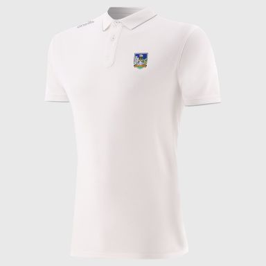 White Men’s Limerick GAA Venture Pima Cotton Polo Shirt with ribbed collar and cuffs by O’Neills.