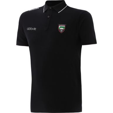 Black Men’s Kilkenny GAA Venture Pima Cotton Polo Shirt with ribbed collar and cuffs by O’Neills