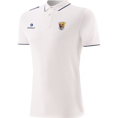 White Men’s Wexford GAA Venture Pima Cotton Polo Shirt with ribbed collar and cuffs by O’Neills