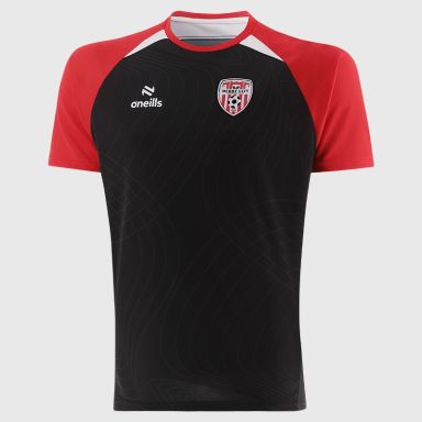 O'Neills Derry City FC Volume T-Shirt Black / Red
