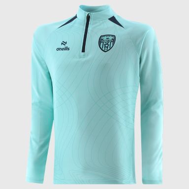 O'Neills Derry City FC Kids' Volume Brushed Half Zip Top Blue / Marine
