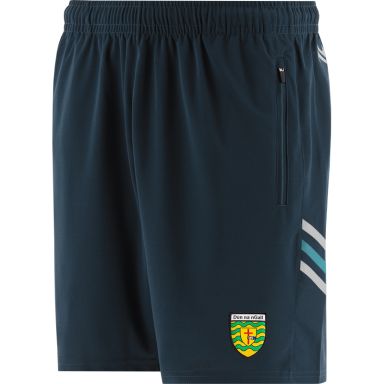 Marine Kids' Donegal GAA training shorts with zip pockets by O’Neills.