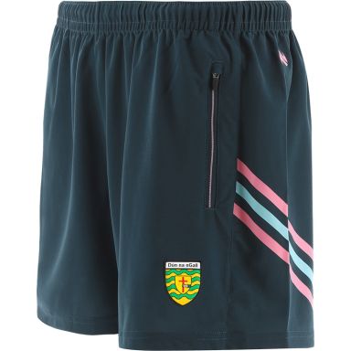 Marine Kids' Donegal GAA training shorts with zip pockets by O’Neills.