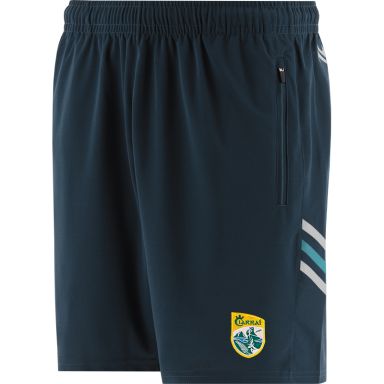 Marine Kids' Kerry GAA training shorts with zip pockets by O’Neills.
