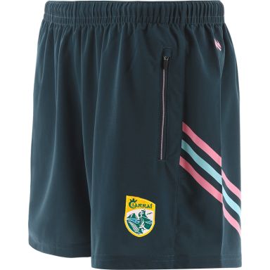 Marine Women's Kerry GAA training shorts with zip pockets by O’Neills.