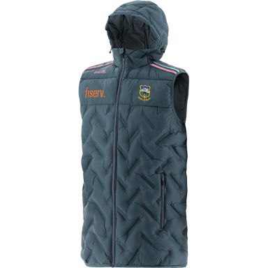 Marine Women's Tipperary GAA Weston Hooded Padded Gilet with hood and two zip pockets by O’Neills.