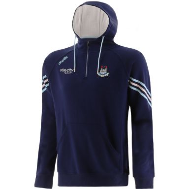 Marine Dublin GAA Men's Weston half zip hoodie with front pouch pocket by O’Neills.