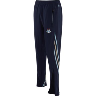 Marine Adult's Dublin GAA Weston Brushed Skinny Tracksuit Bottoms with zip pockets by O’Neills.