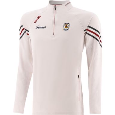 Beige Kids' Galway GAA Weston Half Zip Top with zip pockets by O’Neills.