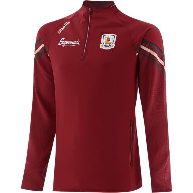 Red Men's Galway GAA Weston Half Zip Top with zip pockets by O’Neills.
