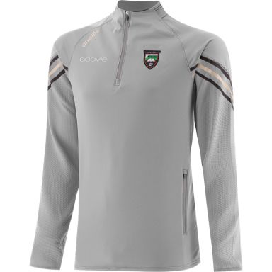 Grey Kids' Sligo GAA Weston Half Zip Top with zip pockets by O’Neills.