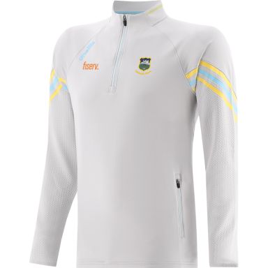 Grey Men's Tipperary GAA Weston Half Zip Top with zip pockets by O’Neills.