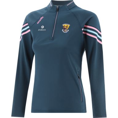 Marine Kids' Wexford GAA Weston Half Zip Top with zip pockets by O’Neills.