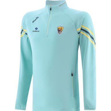 Kids' Wexford GAA Hybrid Half Zip Top with zip pockets and county crest by O’Neills. 