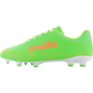 Green Zenith Kids' Firm Ground Laced Youth Football Boots from O'Neill's.