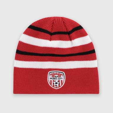 O'Neills Derry City FC Zola Knitted Beanie Hat