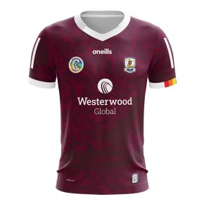  Galway Camogie Kids' 2 Stripe Home Jersey 2023