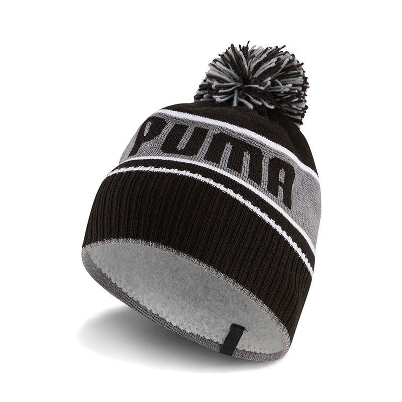 Puma Men's Pom Beanie Black / Grey 