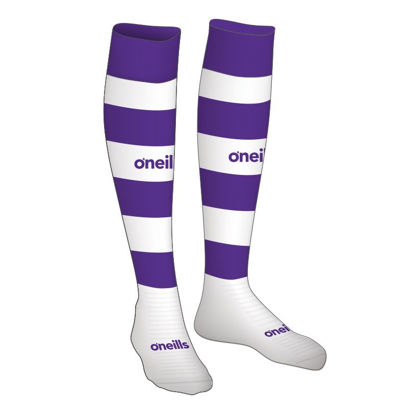 Exmouth RFC Koolite Max Long Sock Purple / White