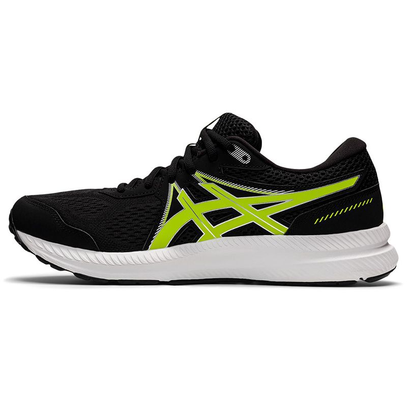 Black and Green ASICS men's running shoes, for runners seeking a combination of durability and support from O'Neills