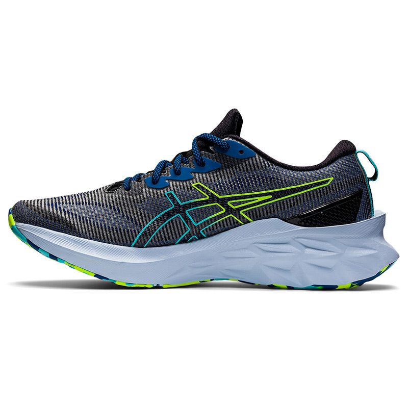 Men's Black ASICS Novablast™ 2 LE Running Shoes, with Double Engineered Jacquard Mesh Upper from O'Neills.