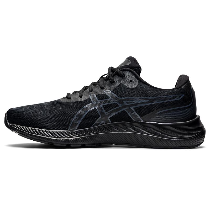 Men's Black ASICS Gel-Excite 9 Running Shoes, with AMPLIFOAM™ Cushioning Technology from O'Neills.