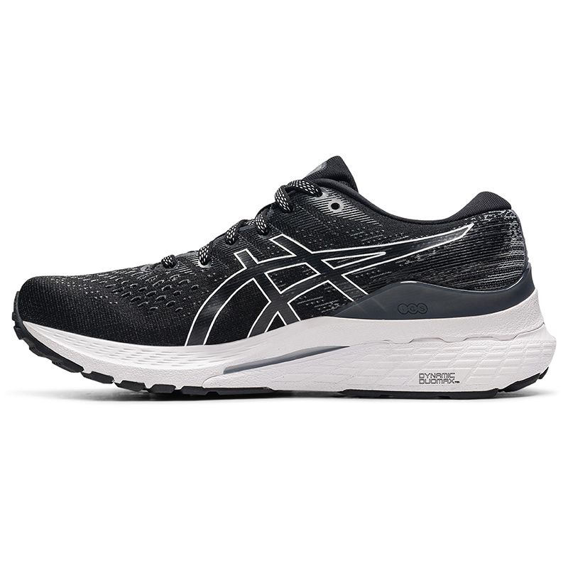 black and white ASICS women's runners with excellent shock absorption from O'Neills