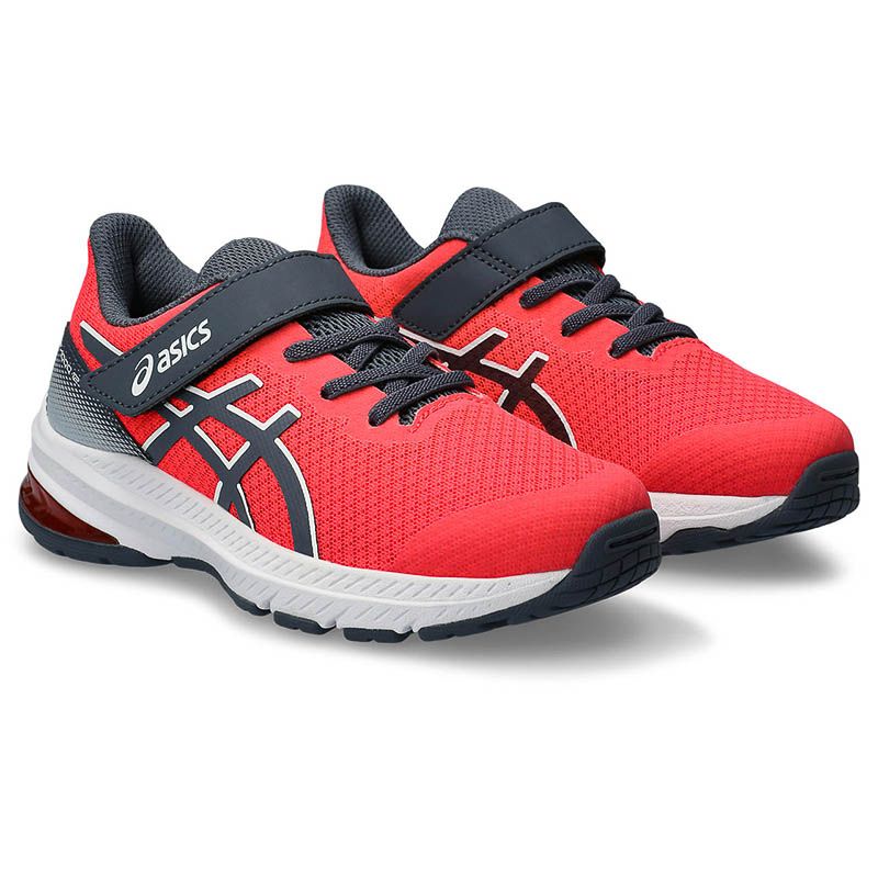 Pink ASICS GT 1000 12 Junior Running Shoes from O'Neill's.