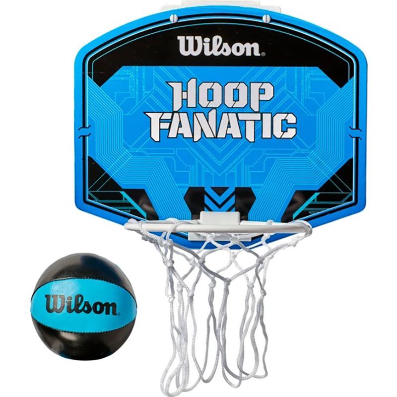Wilson Hoop Fanatic Mini hoop with a net and ball from O'Neills