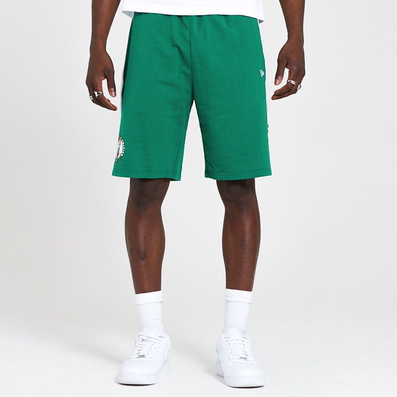New Era Men's Boston Celtics Tape Shorts Green | oneills.com