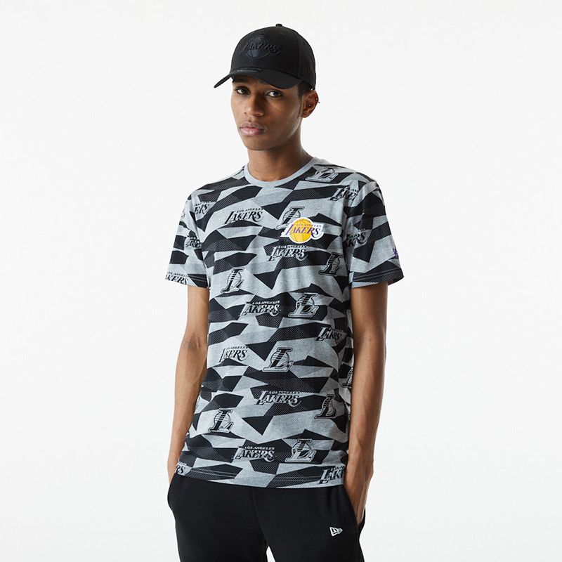 New Era Men's LA Lakers Geometric T 