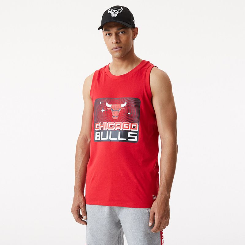 New Era Men's Chicago Bulls Graphic Tank Red | oneills.com - US