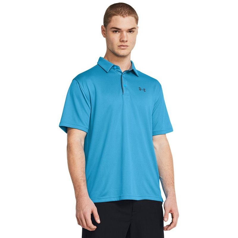 Blue Under Armour Men's Tech Polo, that has a Loose fit from O'Neill's.