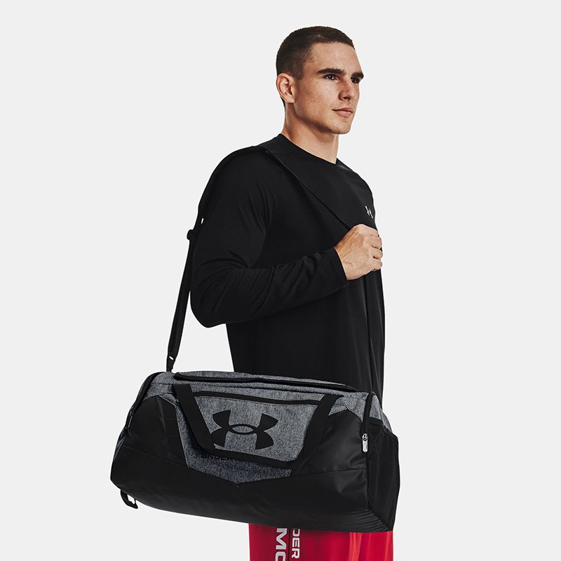 Grey Under Armour Undeniable 5.0 Small Duffle Bag, with an Adjustable shoulder strap from O'Neill's.