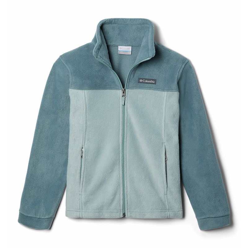 Grey Columbia Kids' Steens Mountain™ II Fleece Jacket, with Zippered hand pockets from O'Neill's.