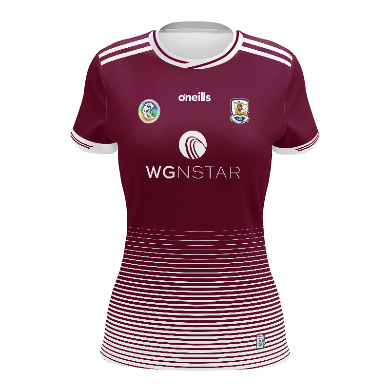 Galway Camogie Women's Fit 2 Stripe Home Jersey 2024