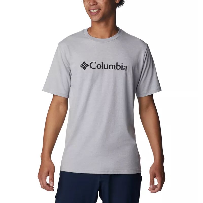 Grey Columbia Men's CSC Basic Logo™ T-Shirt, from O'Neills.