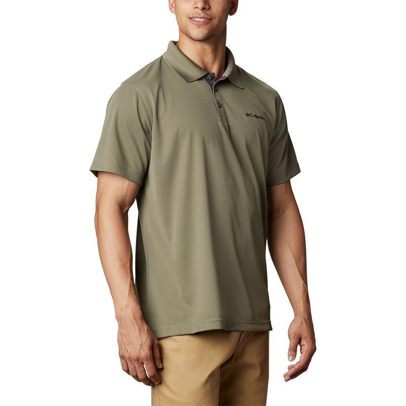 Men's Green Columbia Men's Utilizer™ Polo Shirt, with built-in UPF 30 from O'Neills.