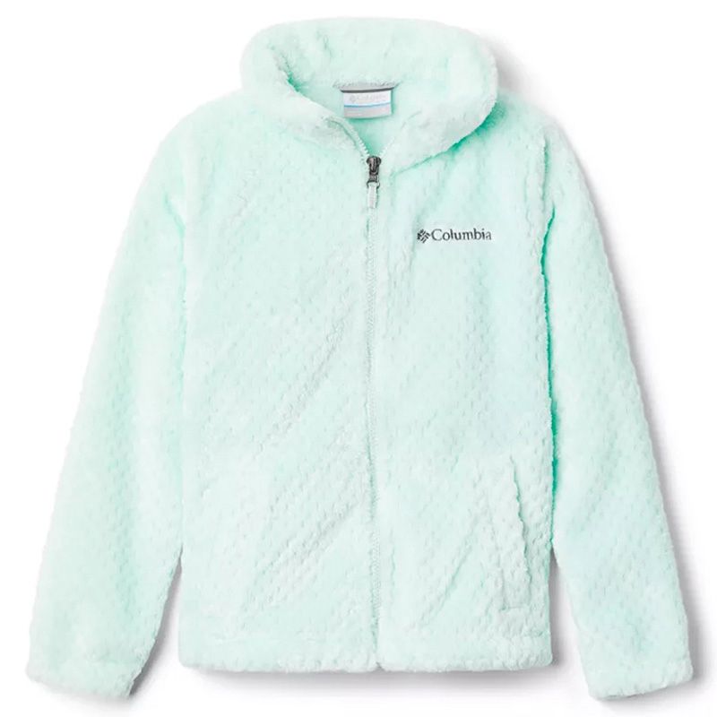 Pale Green Columbia Kids' Fire Side Fleece Jacket, with Hand pockets from O'Neills.
